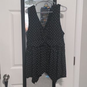 Torrid size 2 polka dot babydoll tank